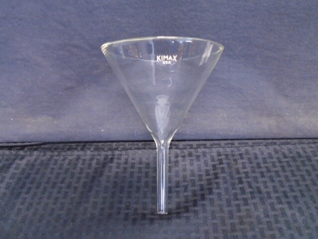 KIMBLE KIMAX Glass 75mm ID And 143mm ID Powder Filling Funnels 2/Pcs B