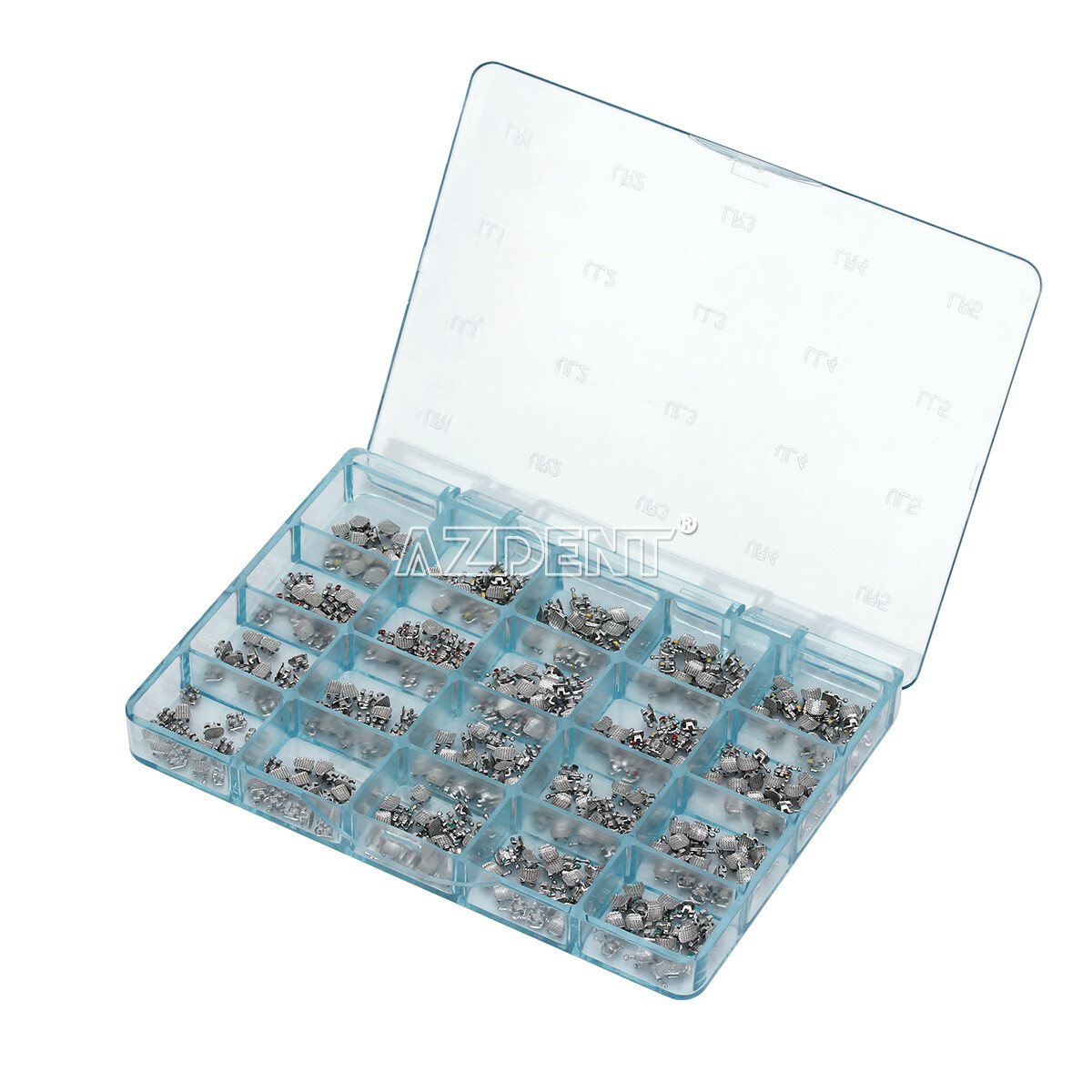 Dental Orthodontic Metal Brackets Braces Mini MBT Roth 022 Hooks 345 AZDENT