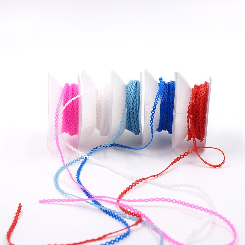 Dental Orthodontic Power Chains Elastic Rubber Braces Bands Short/Long/Close