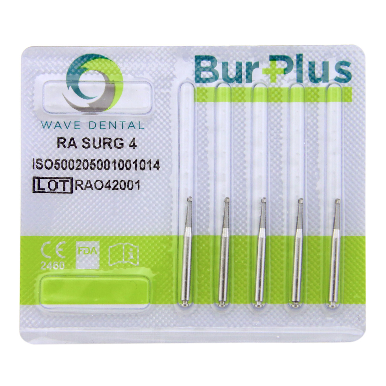 Wave Dental Carbide Surgical Bur Latch RA SURG Burs 26mm Round Straight Fissure