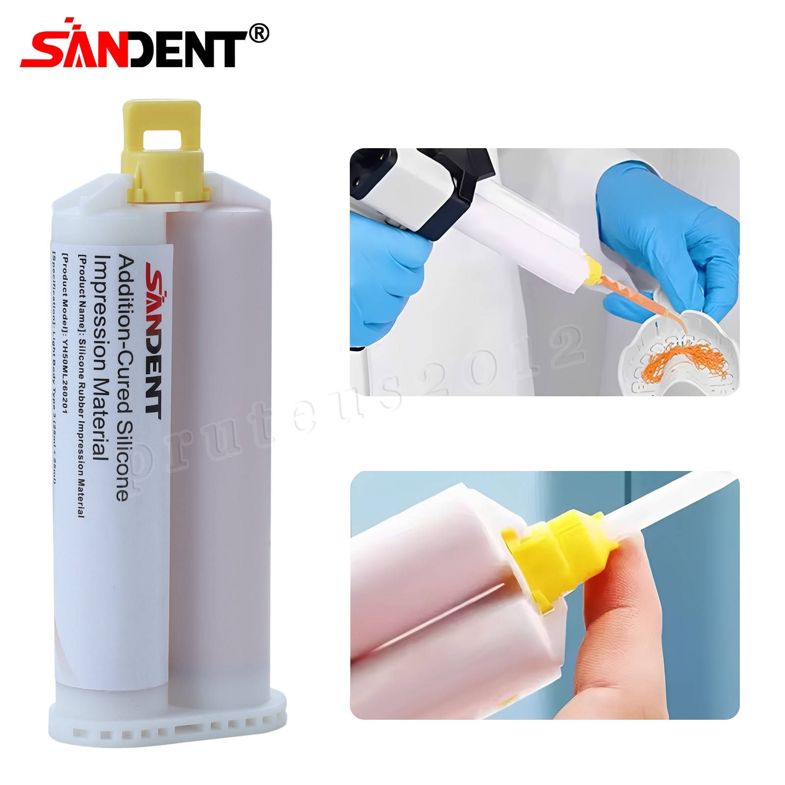 Dental LIGHT BODY FAST SET VPS PVS Impression Material 50ML Cartridges