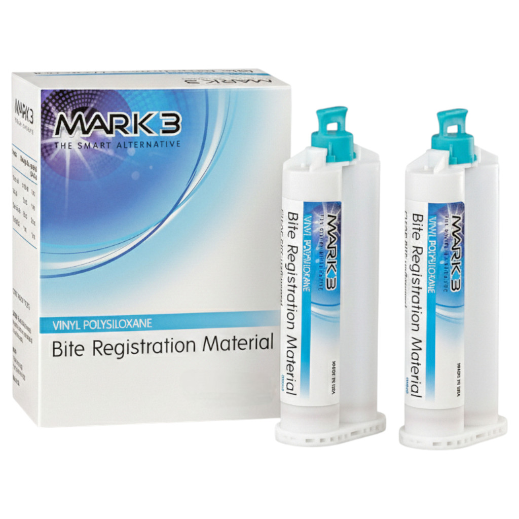 MARK3 Dental Bite Registration Material Fast set 2X50 ML Cartridges