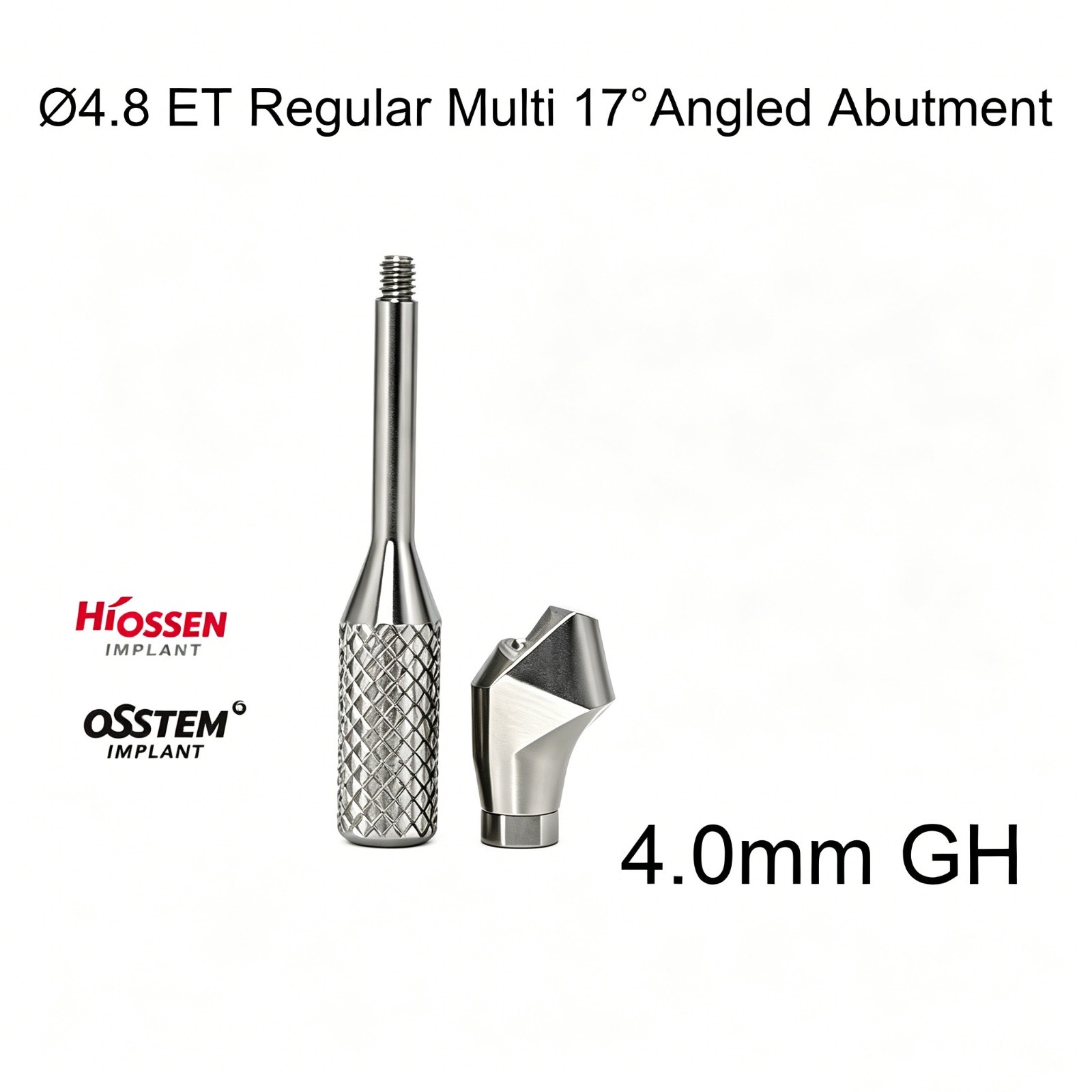 Dental Ti Multi unit Angled abutment MU 17° Hex fits Hiossen Osstem Mini/Regular