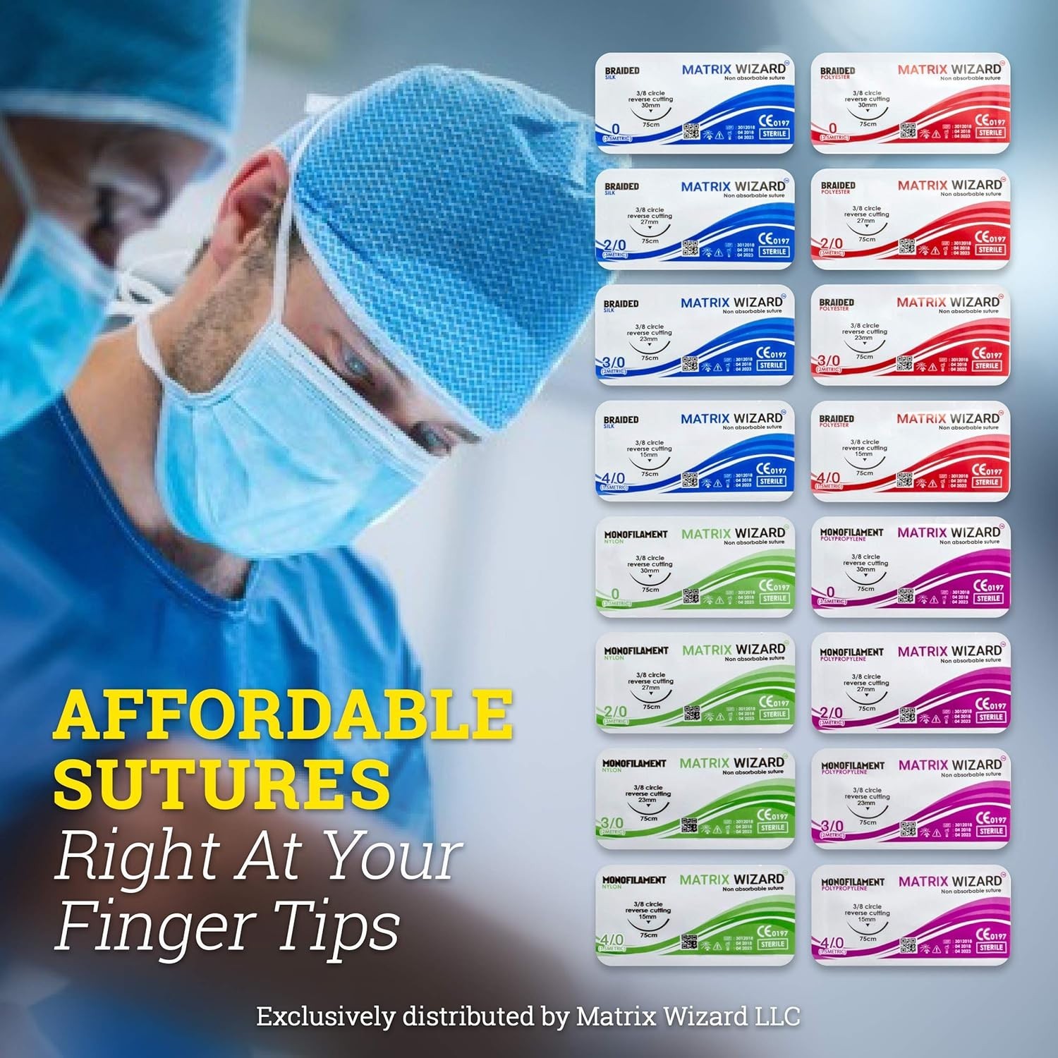 Sterile Suture Kit With Needles & Tools Medical Trauma Practice First Aid
