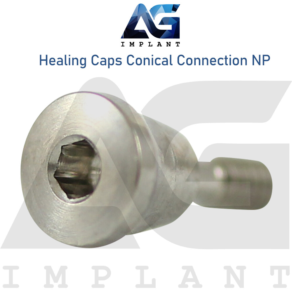 5 Healing Cap Conical Connection NP Titanium Dental 2.25mm Fit Nobel Active