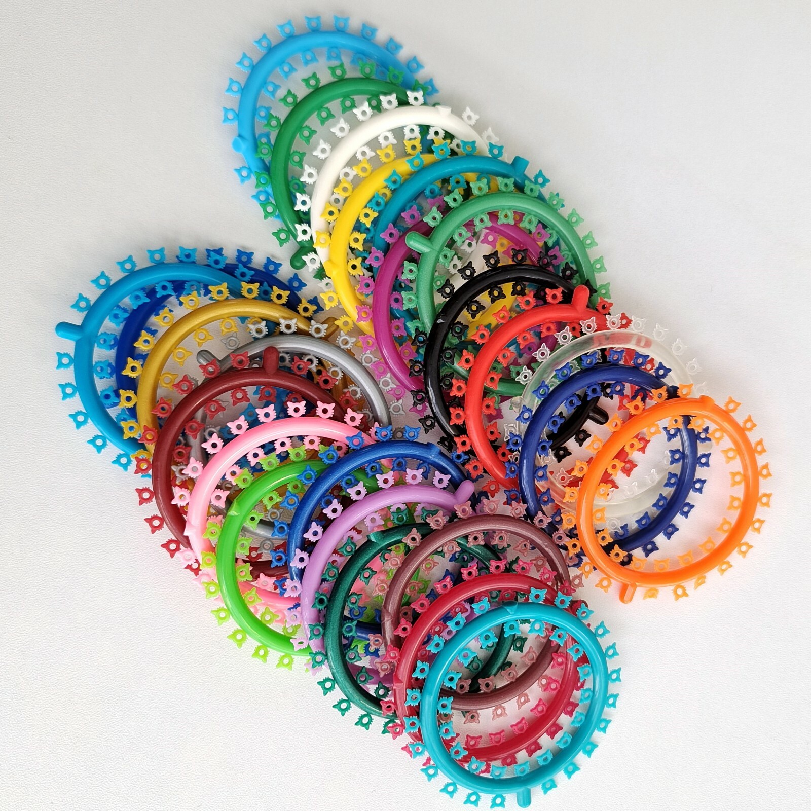 1000Pcs Dental Orthodontic Elastic Ligature Tie Multi-Colored Kitty Rubber Band