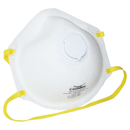 Condor 22El80 Disposable Respirator, N95, Molded, Dual, Non-Adjustable, None,