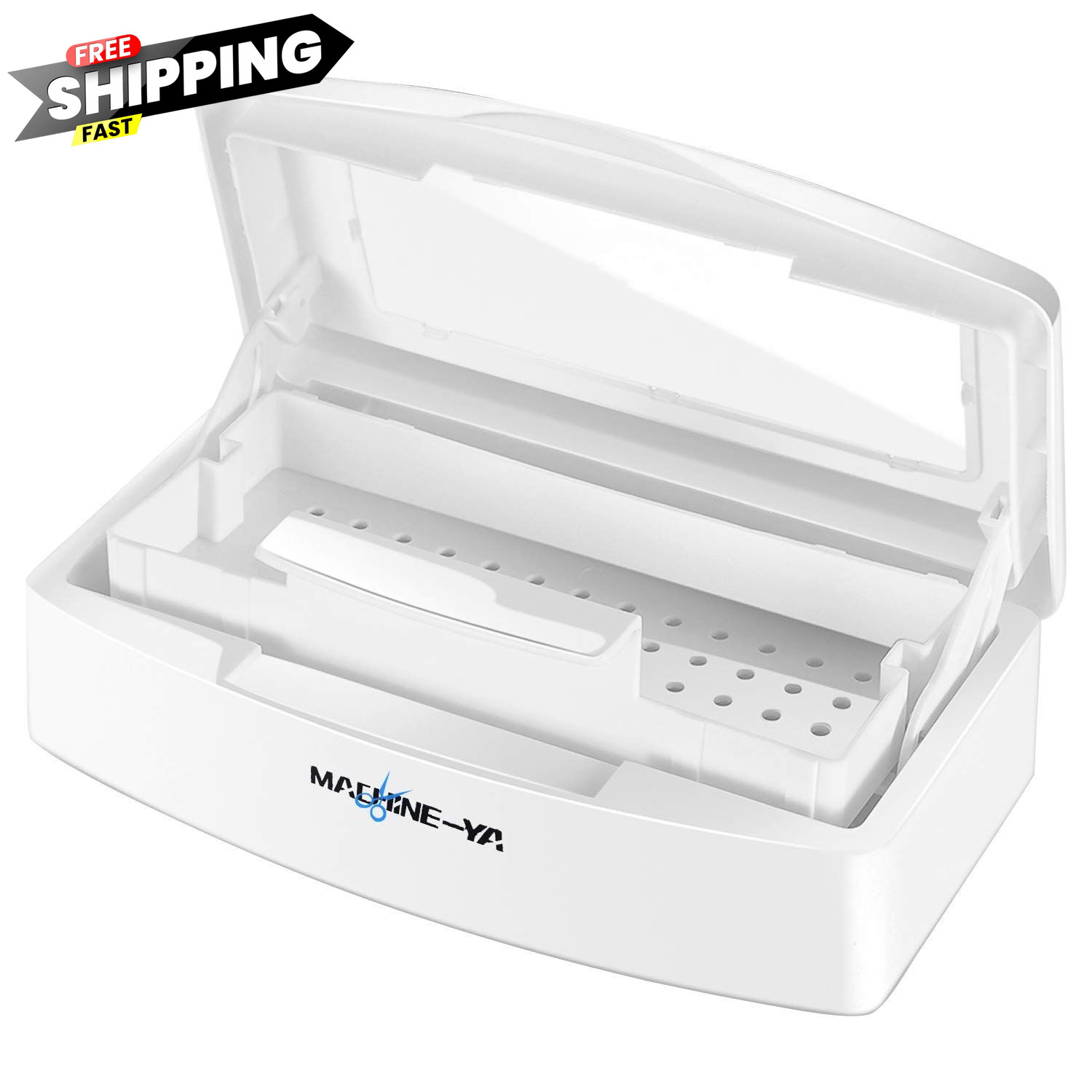 Machine-Ya Plastic Sterilizing Tray,sterilization 1 Count (Pack of 1), white