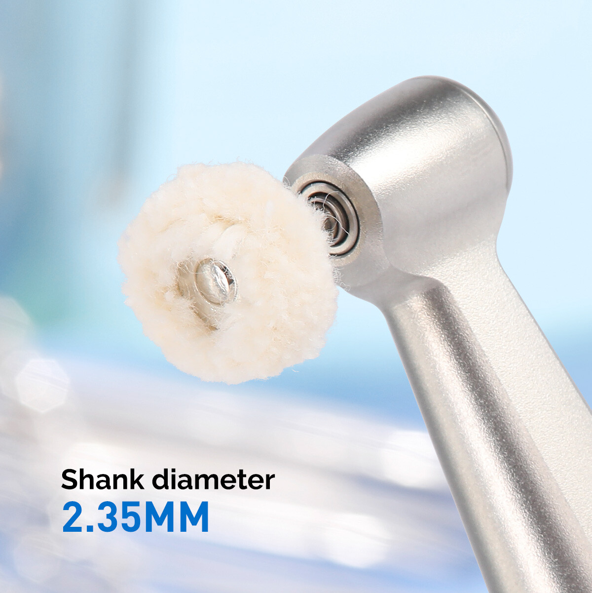 5Pc Cotton Dental Polishing Brush Wheels RA2.35mm Contra Angle RA Latch Type HOT