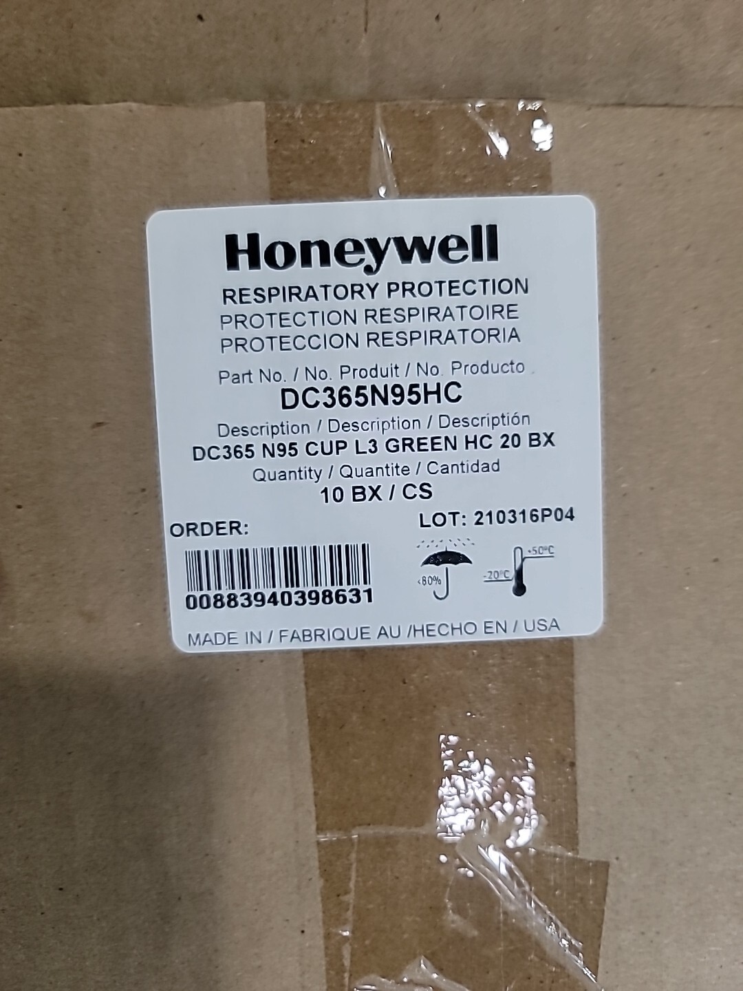 200 New N95 Surgical Grade Respirator Face Masks Honeywell Dust 10 Boxes Mask