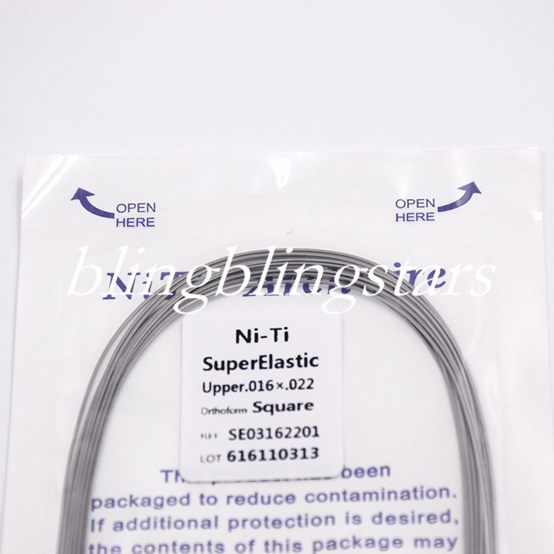 10 Pcs/Pack Orthodontic Dental Super Elastic Rectangular/Round Niti Arch Wire