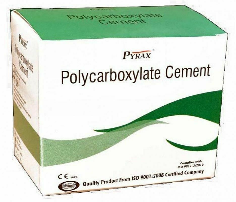 PYRAX POLYCARBOXYLATE CEMENT FOR LUTING CROWN N BRIDGE LONG EXPIRY FREE SHIPPING