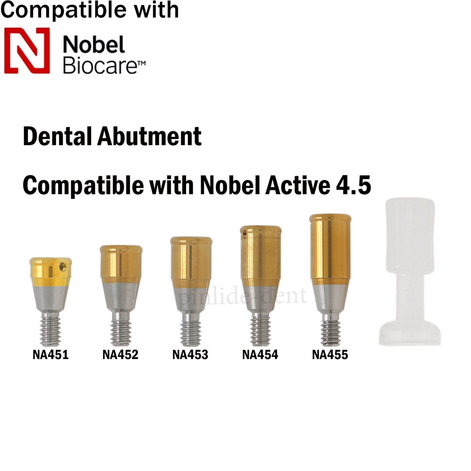 US Dental Overdenture Locator Abutment NP/RP & Male Caps Kit Fits Nobel Active