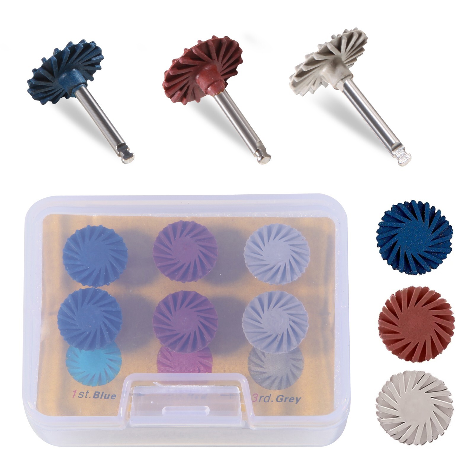 Dental Zirconia Diamond Grinding Polishing Kit RA Polisher for Contra Angle