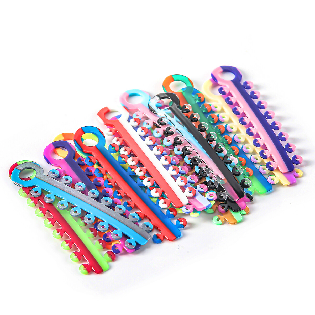 Dental Orthodontic Elastic Ligature Ties Rubber Bands Single/Double Color Brace
