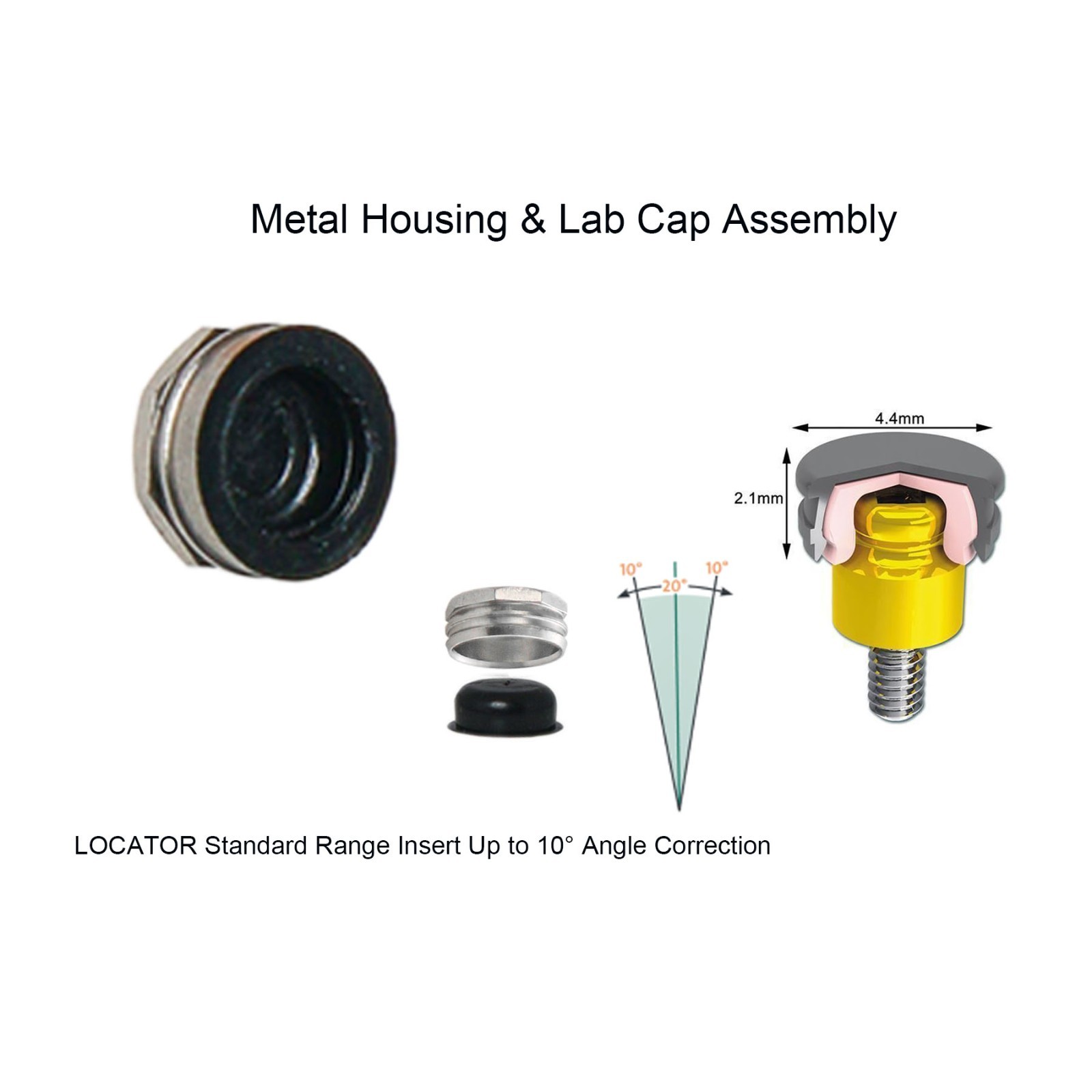Locator Abutment Replac Retention cap Set Insertion Extraction Locator core Tool