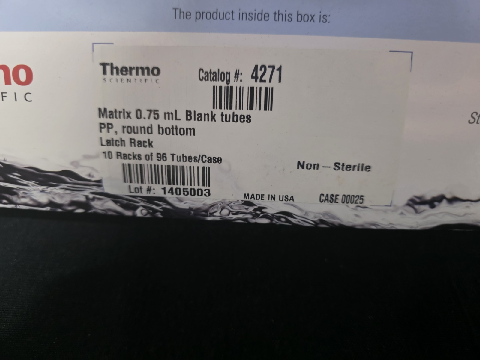 Thermo Scientific Matrix ScreenMates Tubes 0.75mL 4271 – 10 Racks (960) New