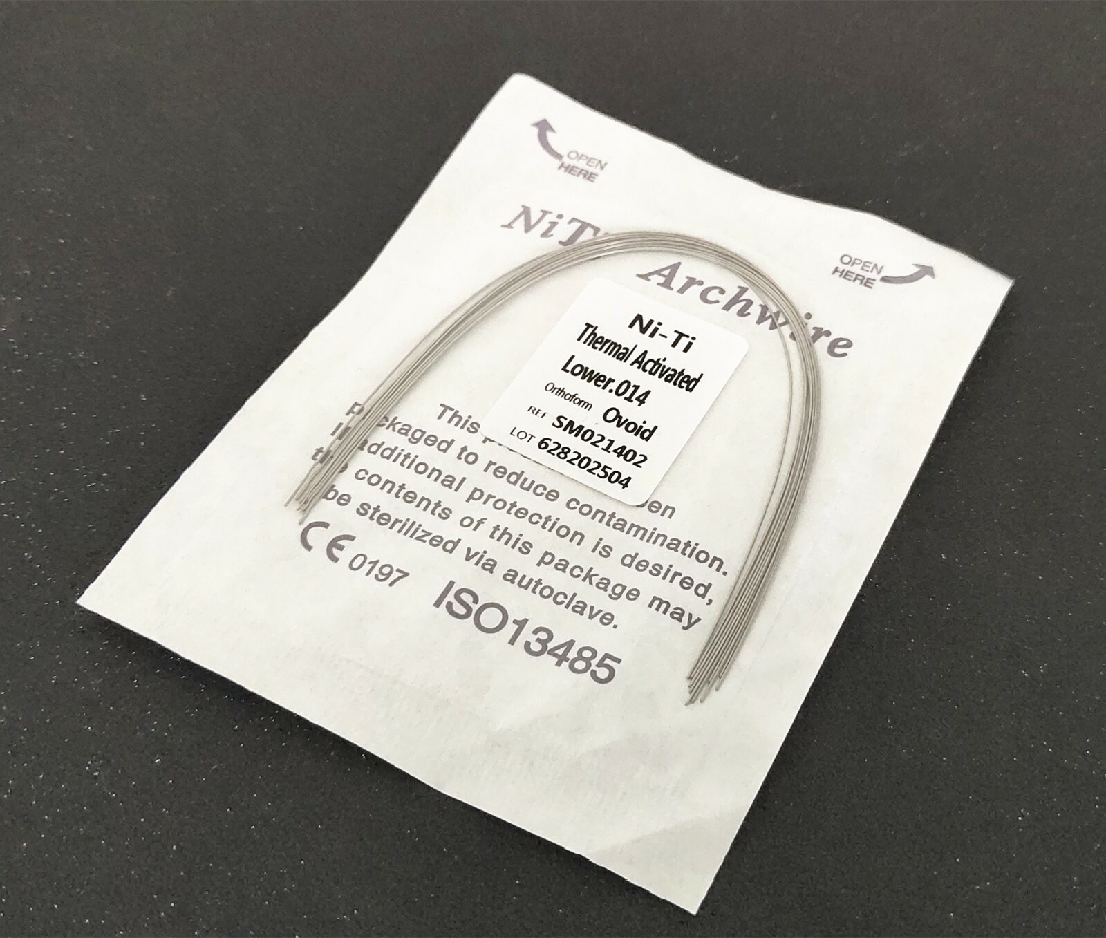 200 Packs Thermal Activated Niti Arch Wire Round Dental Orthodontics Ovoid Form