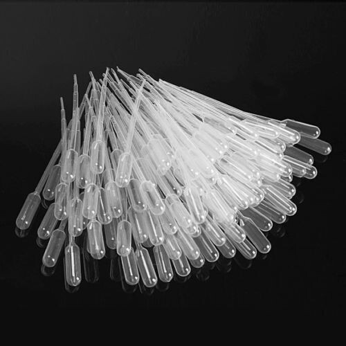 100 PCS 1ml Disposable Polyethylene Eye Dropper Set Transfer Graduated Pipette