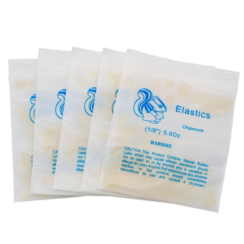 US Orthodontic 5.0Oz Elastics Braces Rubber Bands Latex Braces 1000/2000/3000Pcs