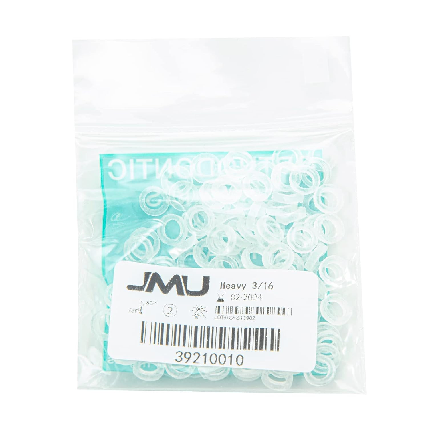 Orthodontic Elastics 3/16 Inch Heavy 6.5Oz 100 Pack Intraoral Elastic Bands
