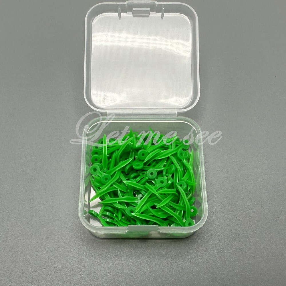 400pcs Dental Plastic Wedges with Hole Dentist Materials 4 Size Teeth Wedges