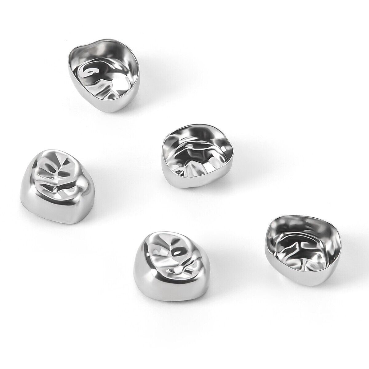 5 Pcs/Box Dental Stainless Steel Kids Primary Molar Crown Pediatric Metal Crowns