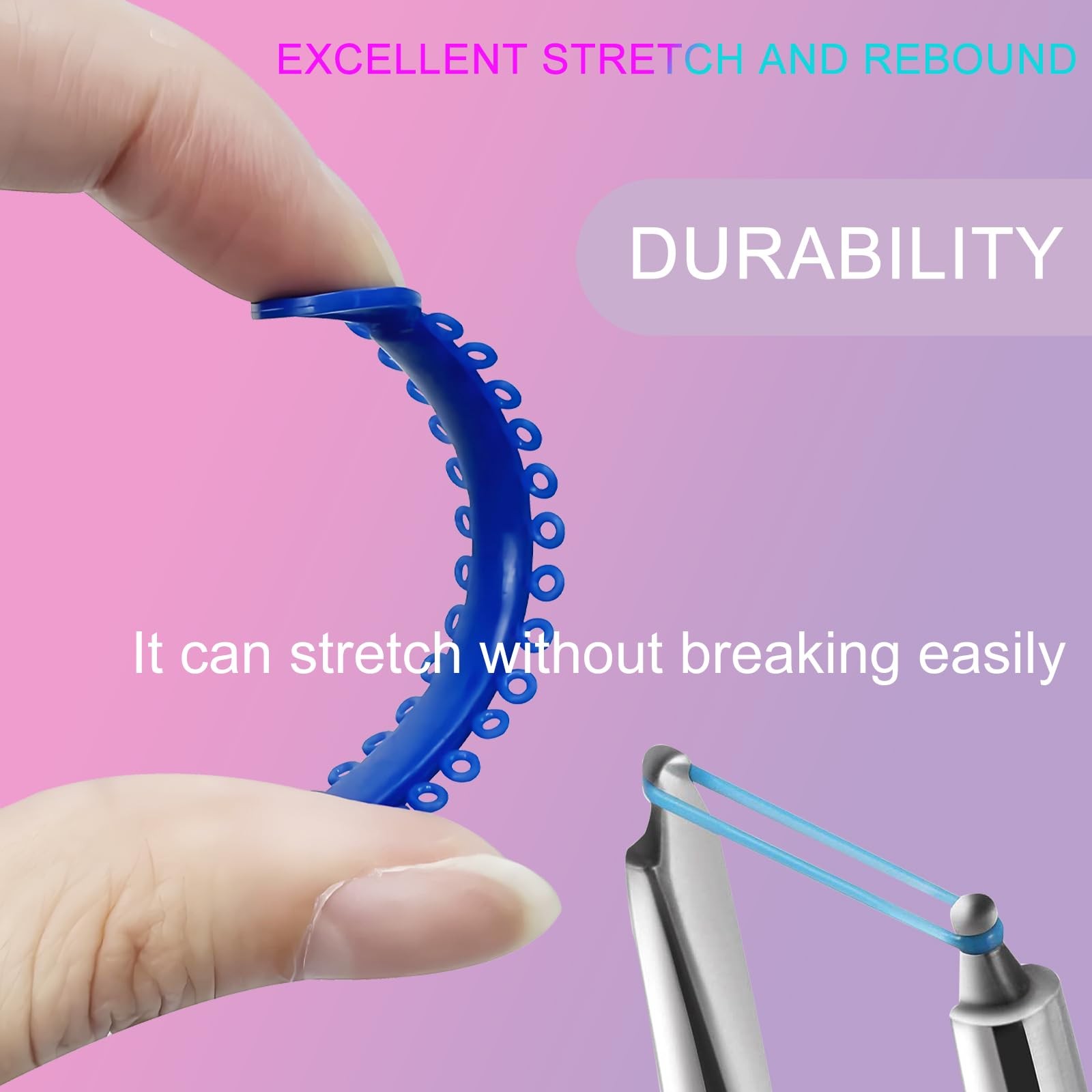 SNAWOP Orthodontic Ligature Ties 1040PCS Multi Color with Gun