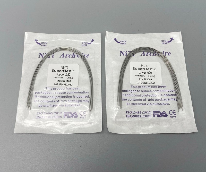 Dental Ortho Teeth Braces Bracket Archwires Super Elastic Ni-Ti Arch Wires Ovoid