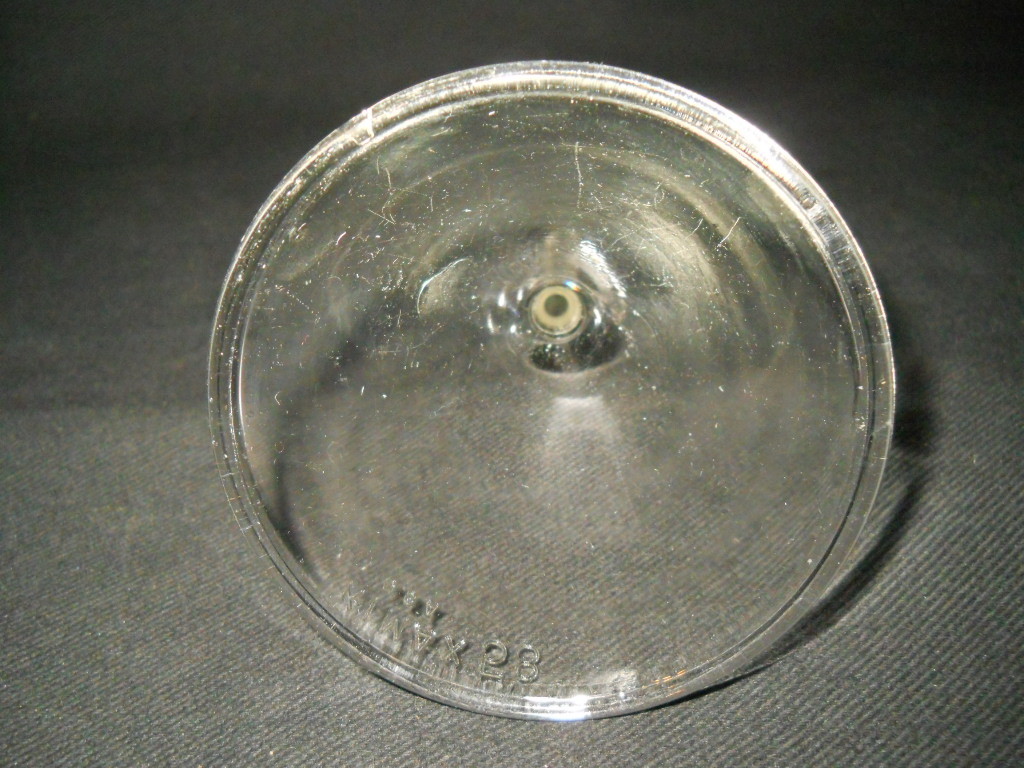 Kimble Kimax Glass 75mm ID 58° Angle Filling Funnel, 3″ Short Stem, Chipped