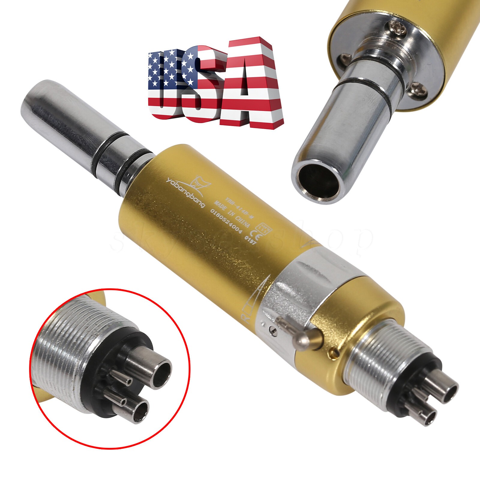 Dental low slow speed straight handpiece/ contra angle/air motor 4H NSK style CA