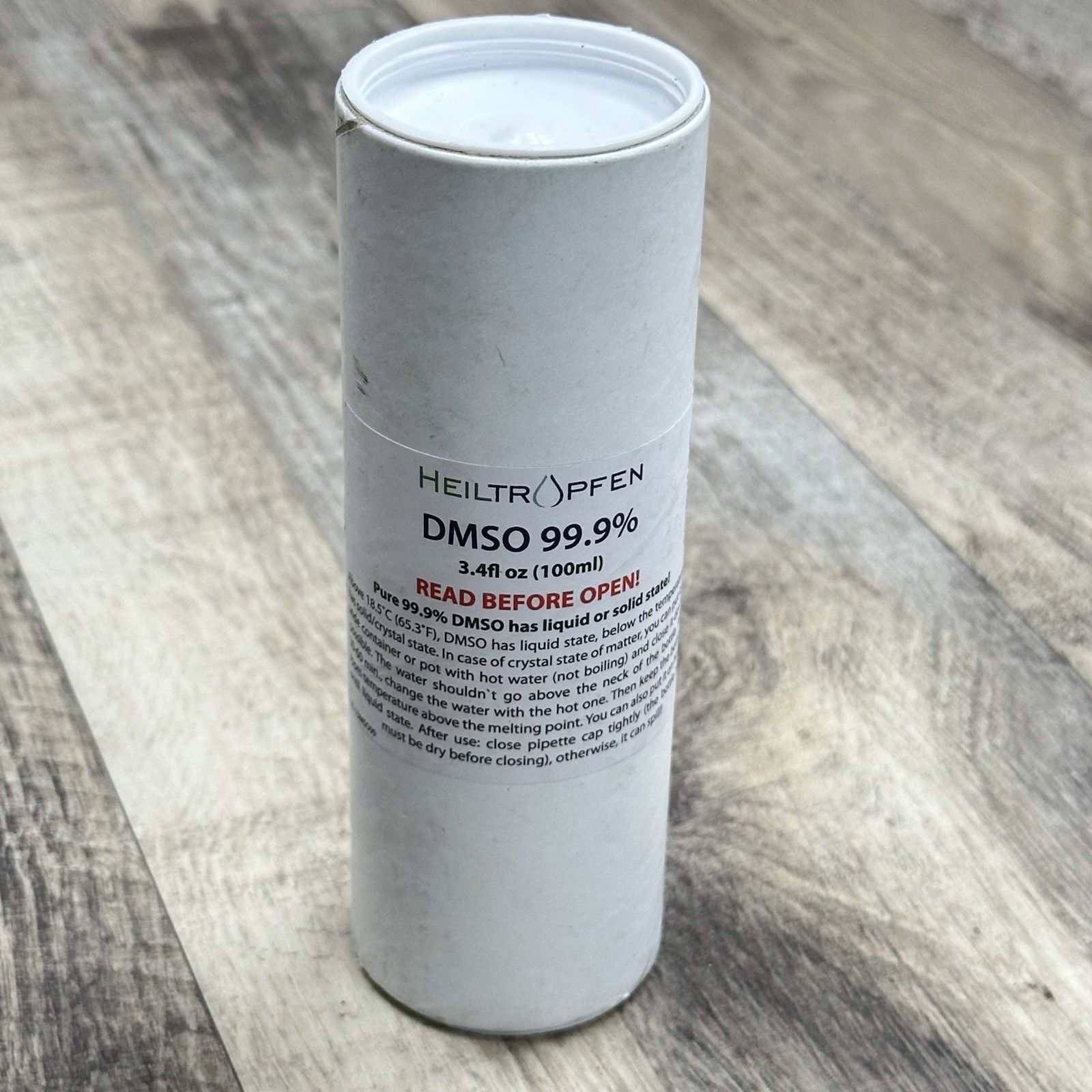 99.9% DMSO Pharmaceutical Grade Ingredients Dimethyl Sulfoxide Liquid 3.4 Oz