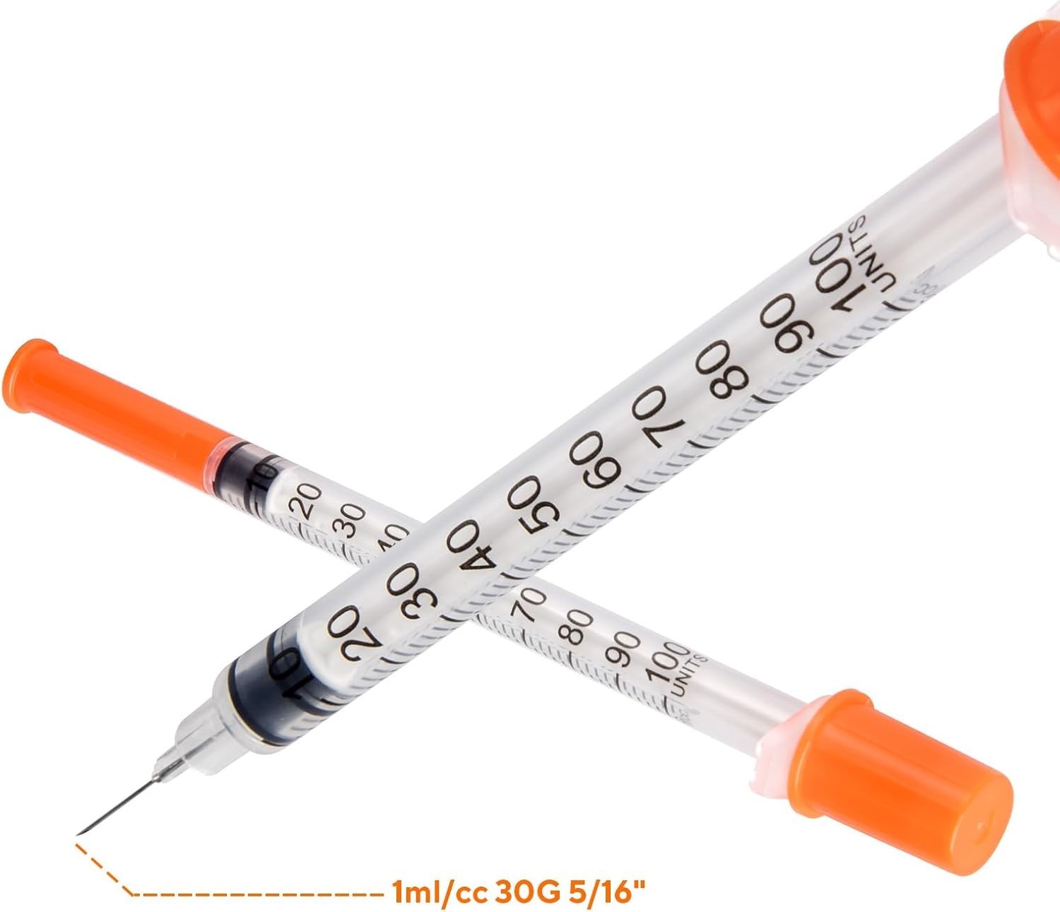Quality 30G 1ml Disposable Syringes – Individually Wrapped for Safety