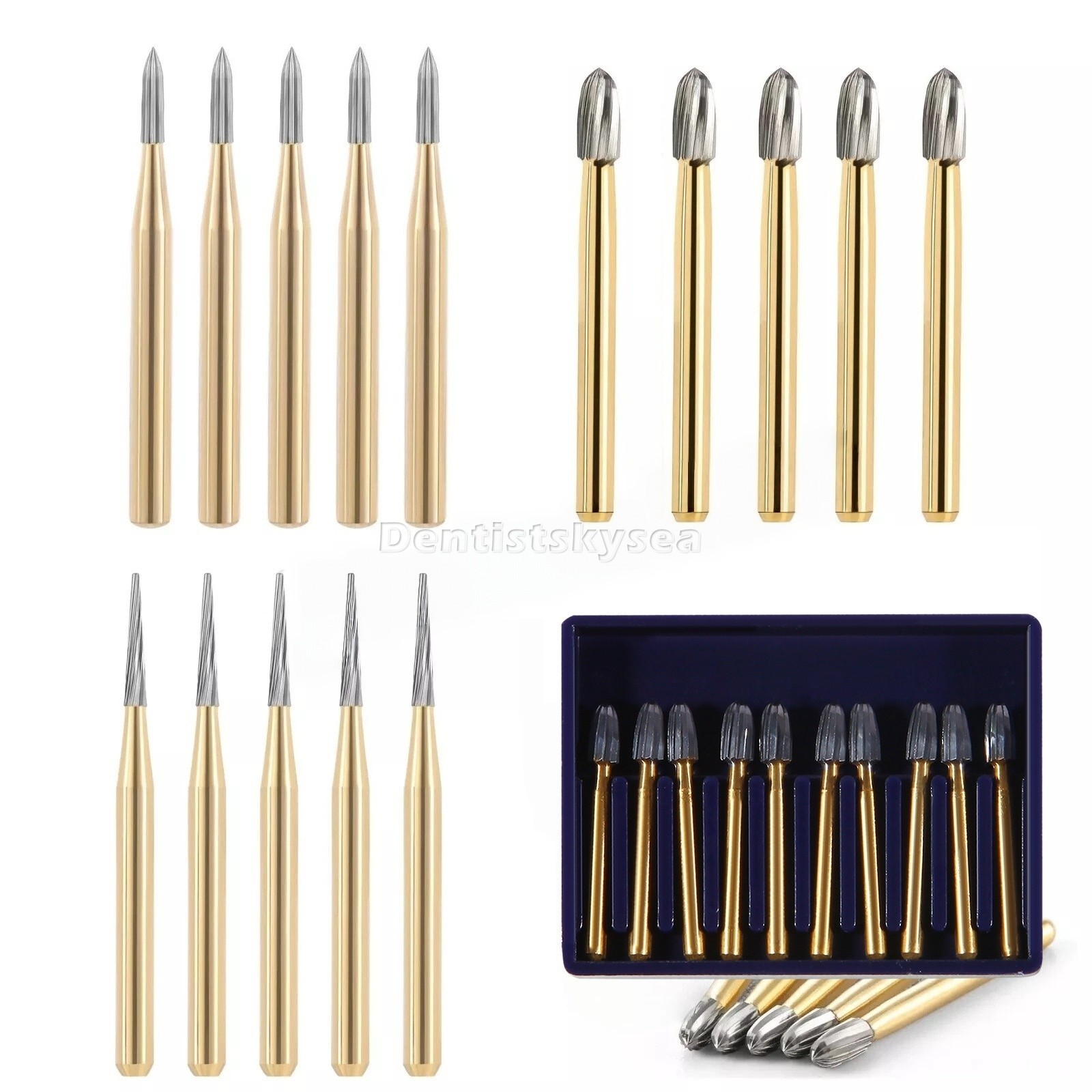Dental Carbide Trimming &Finishing Burs FG7404 7406 7408 7901 7902 1957 1958