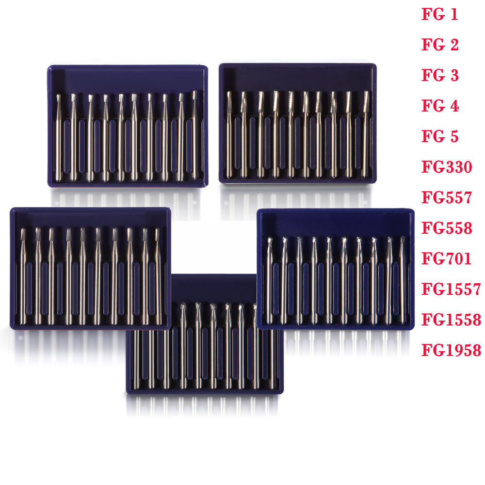 Dental FG Fresas de carburo de tungsteno For Alta Velocidad pieza de mano