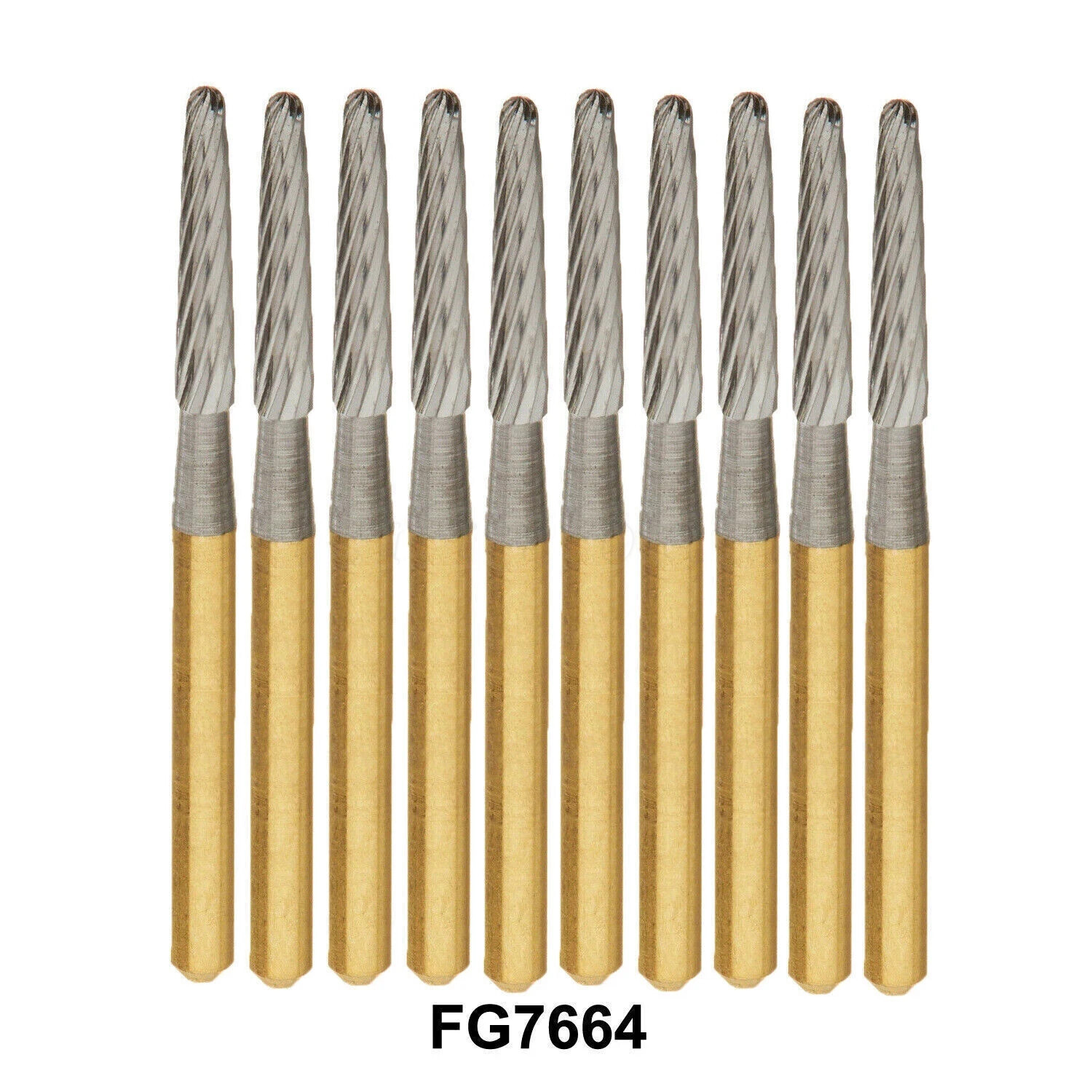 Dental Carbide Burs FG Gold Trimming & Finishing FG7404/7406/7408/7901/7902/7903