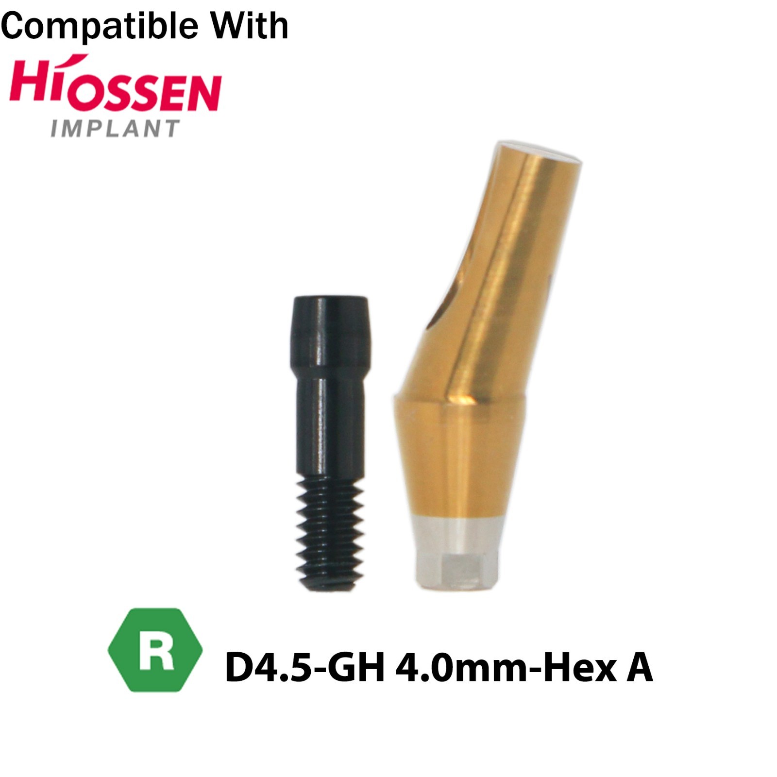 Dental Angled Abutment Fits Hiossen Osstem TS Mini /Regular Platform Ø4.5/5.0mm