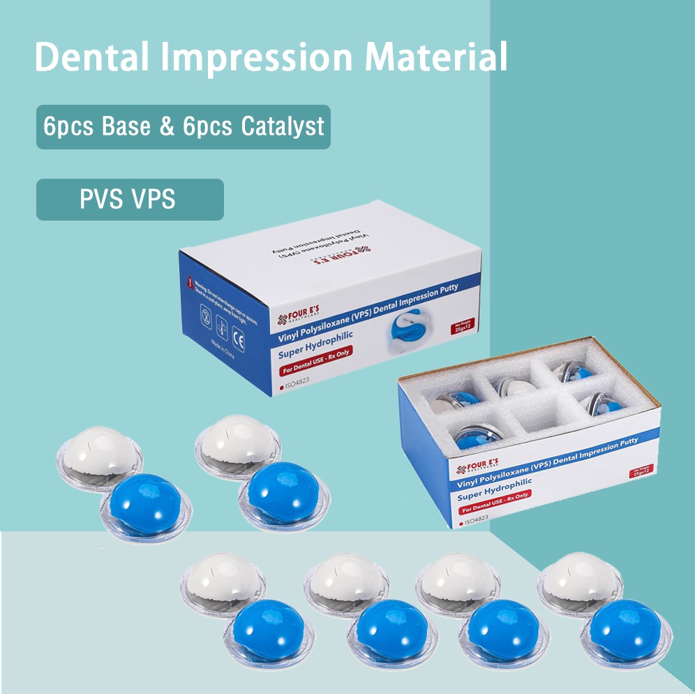 12x 25g New Dental Putty Fast Set PVS VPS Impression Silicon Material Mint Base