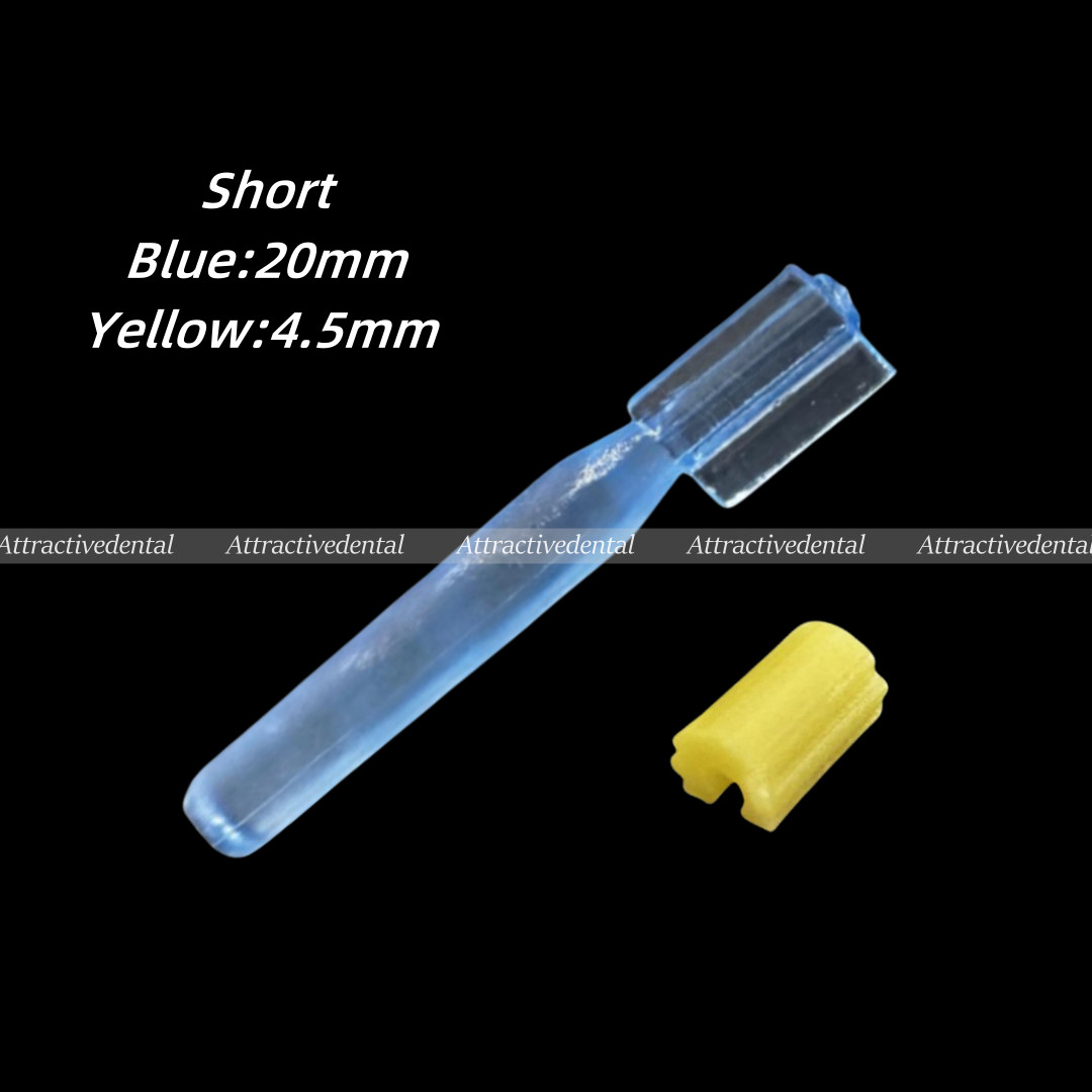 10x Dental Rider Female Yellow Riders Blue Hader Bar Attachment Denture USA