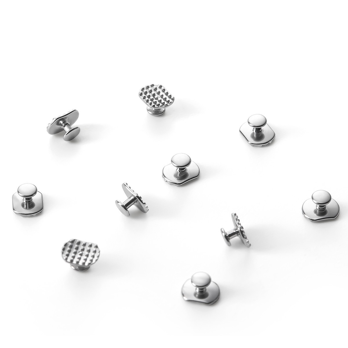 10pcs Dental Ortho ortodoncia Bondable Lingual Button monobloque Rectangular