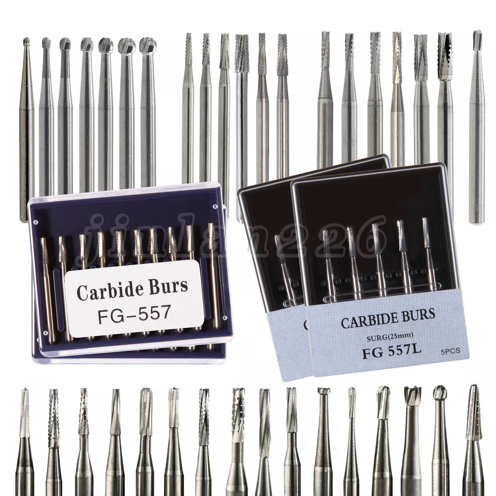 Carbide Bur Friction Grip 100pk Dental, Made In China FG Bur all sizes 557, 330