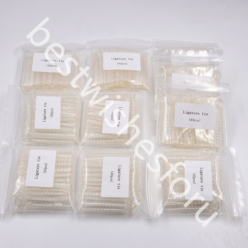 1040 Pcs Dental Ligature Ties Orthodontics Elastic Rubber Bands Multi 36 Colors