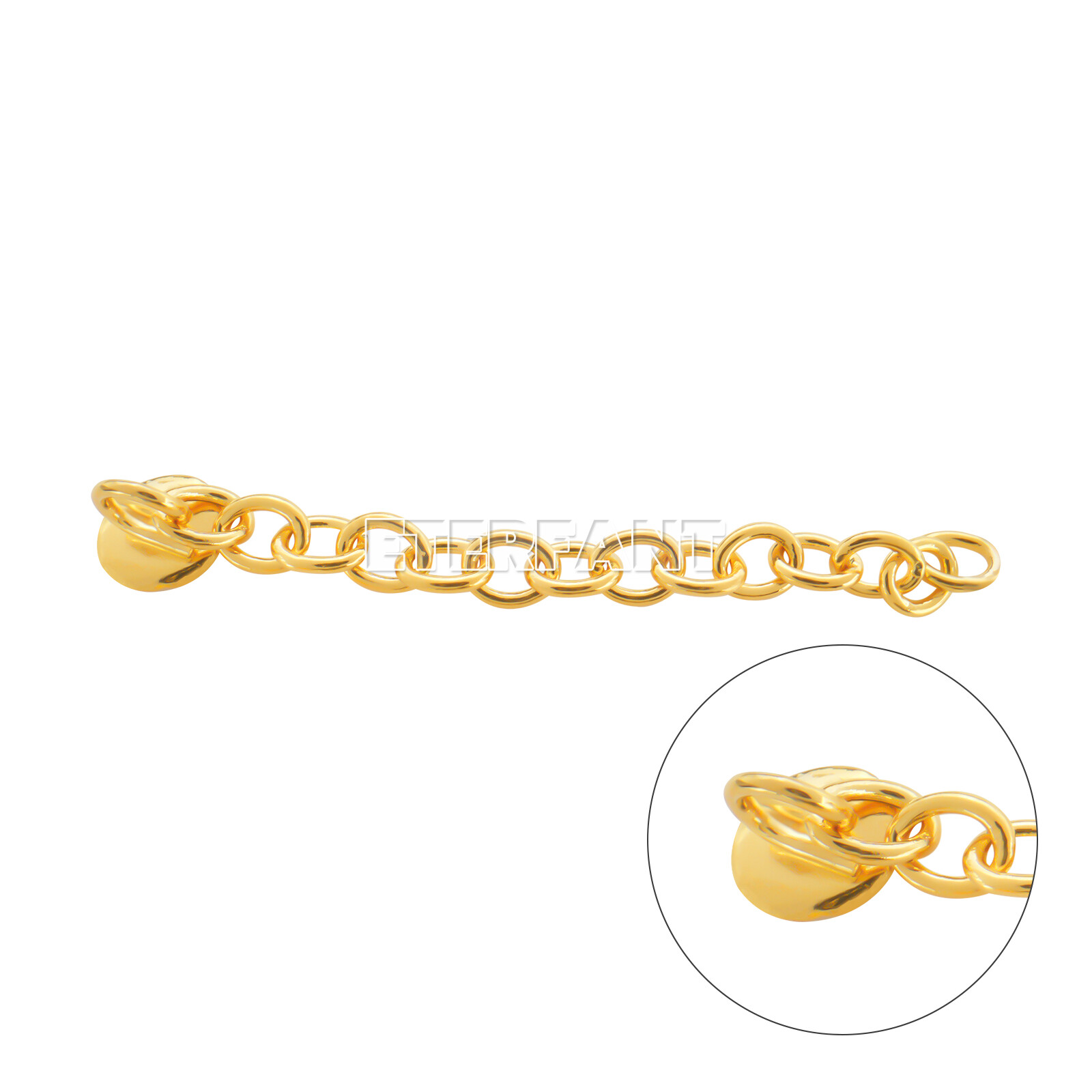 ETERFANT Dental Ortho Lingual Button Traiction Chains Round Plated Silver/Gold