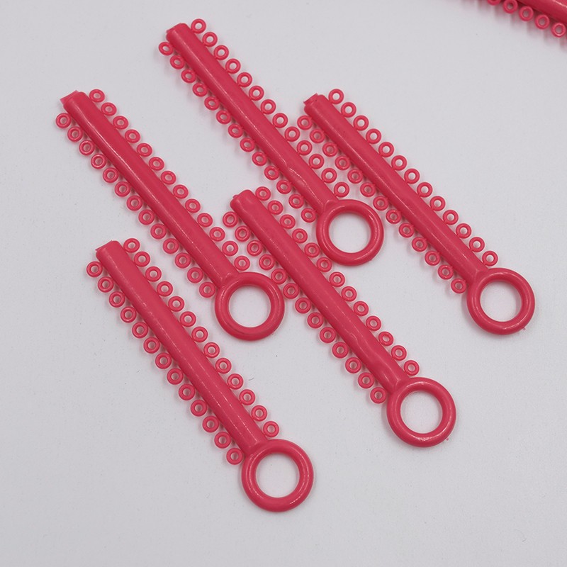 1040Pcs Dental Ligature Rubber Ties Orthodontic Elastic Bands Braces 6 Color