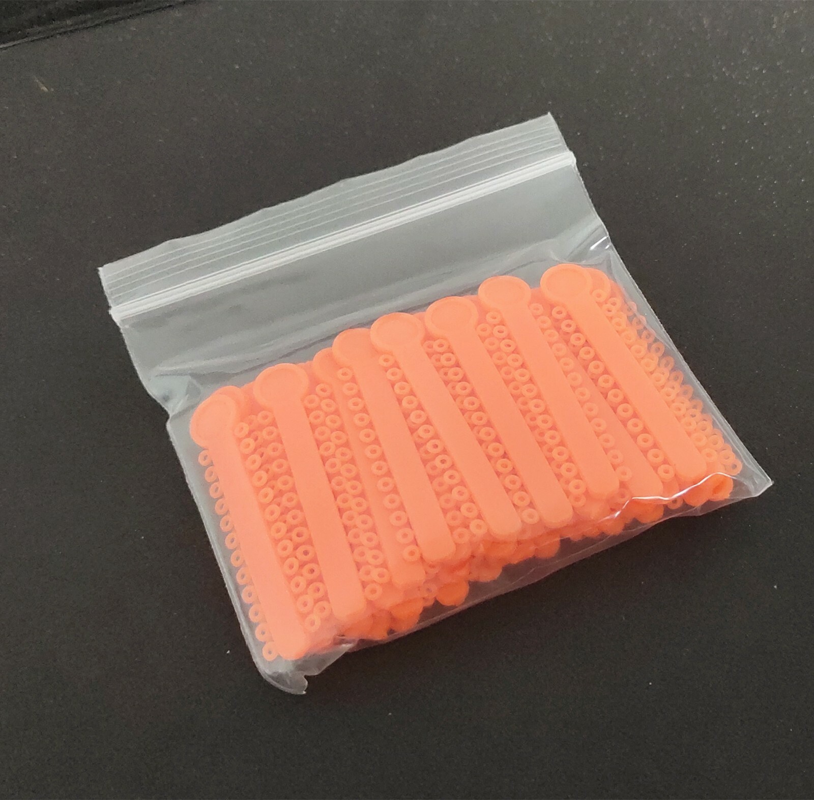 1 Pack Orange Color Elastic Ligature Ties Rubber Bands O Rings 1008Pcs/Pack