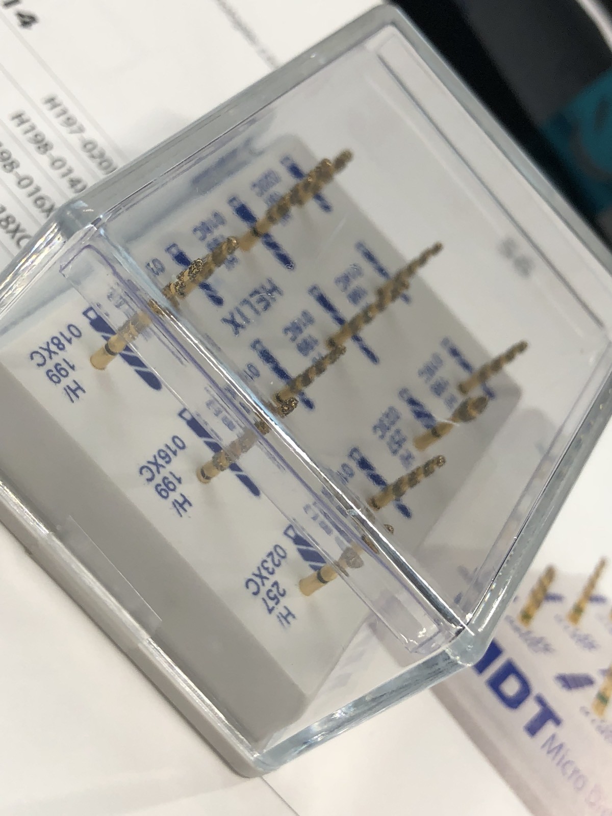 MDT Dental 1 The HELIX Kit#14. 24 Karat Gold FG Diamond Burs & autoclavable