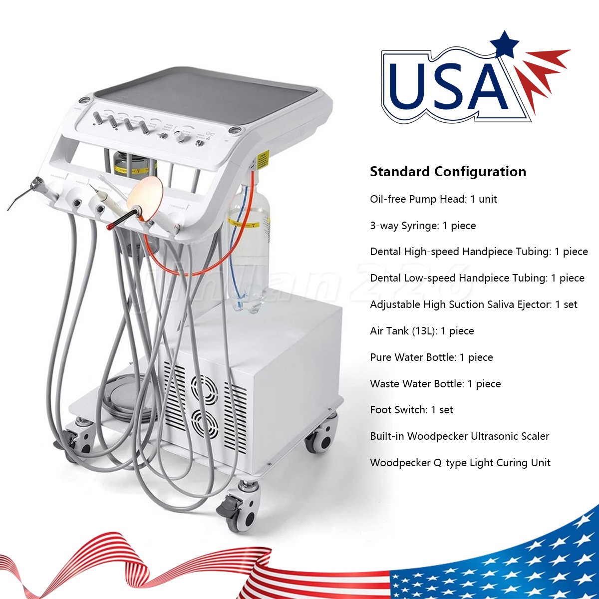 Veterinary Dental Unit Portable Animal Machine Mobile Dental Unit