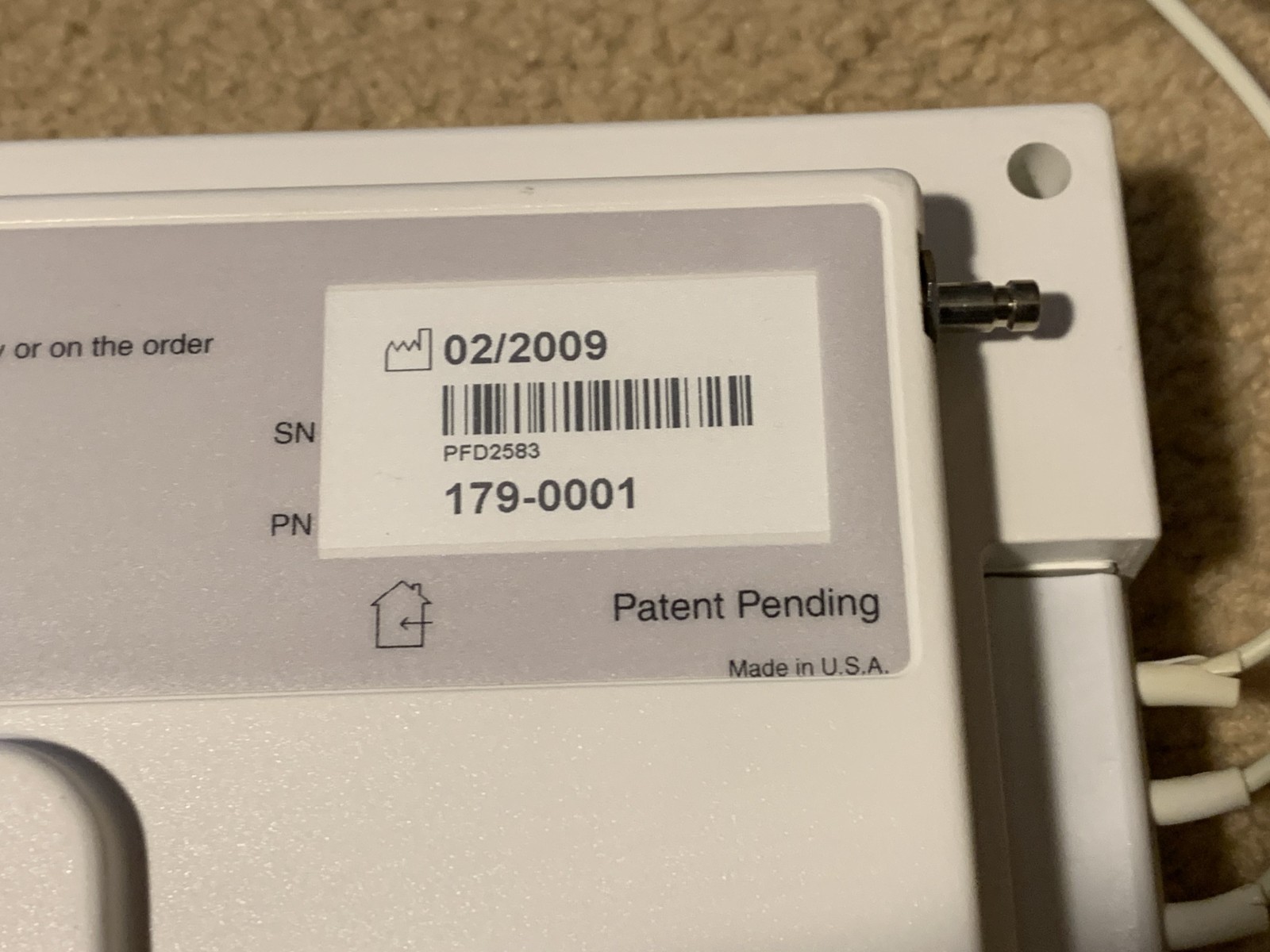Zoe Medical Nightingale PPM2 Monitor 179-0001 / NOT TESTED