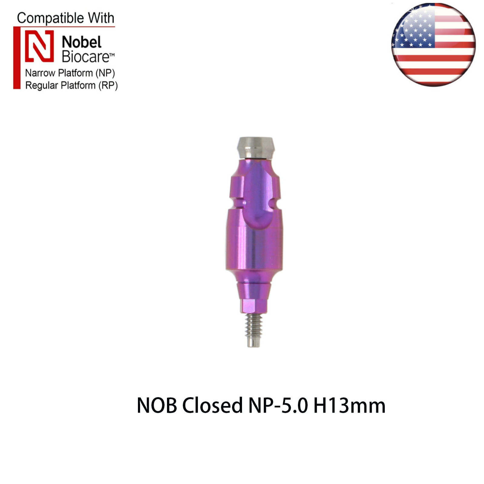 Dental Impression Closed Tray Impression Coping fits Nobel NP/RP Active
