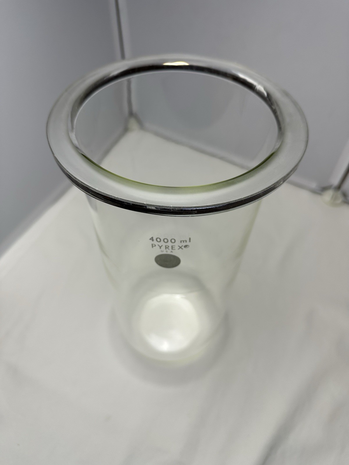 4000ml/4L Glass Pyrex Heavy Wall Reaction Kettle Flat Bottom Fantastic Condition